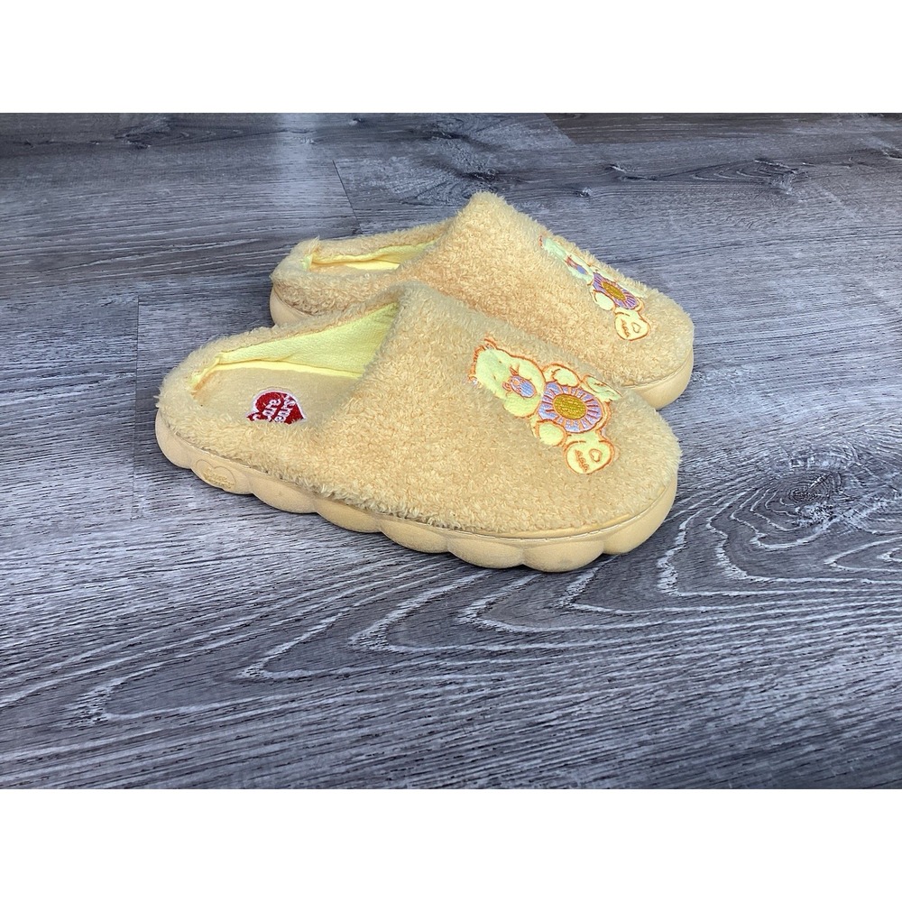Care Bears Funshine Yellow House Slipper Memory Foam Size L 8-9 8/9 Womens